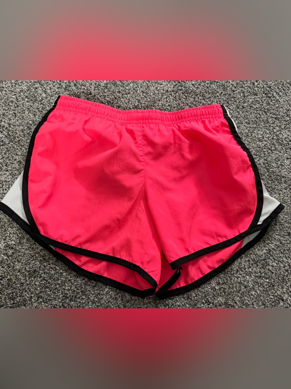 90 Degree by Reflex pink shorts with black trim, size L/12 #activewear #athletic